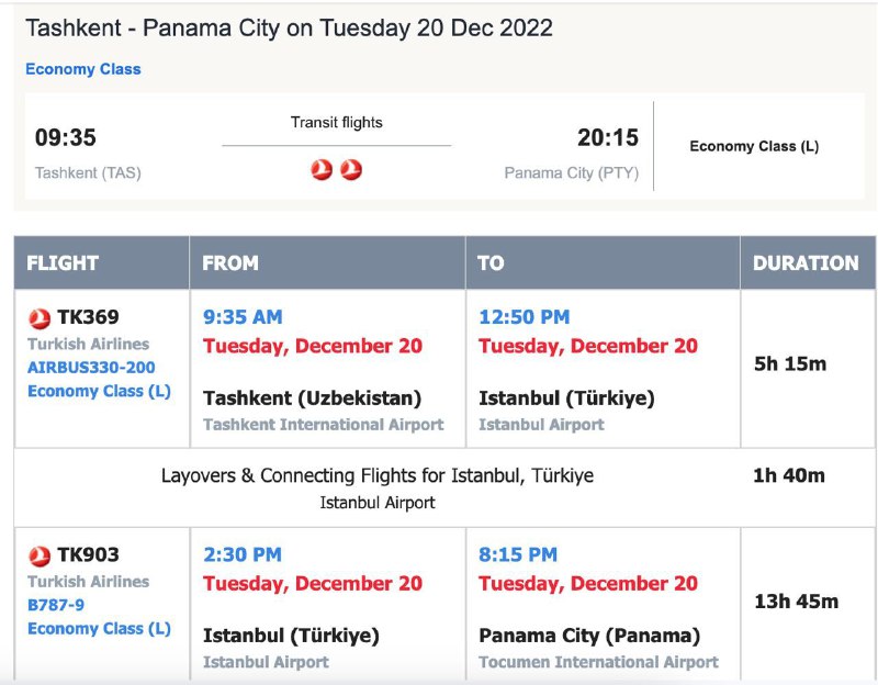 Всем привет.Говорят наступила зима, тут пока не ощущается, зелень пока ещё есть, хоть и листва желтеет и опадает.По новостям, записался на приём в посольство на 28 декабря на Барбадосе, о боги, кто бы мог подумать, что я когда нибудь побываю на карибских островах, вспоминаются зимние холодные вечера в детстве, когда пересматривали в очередной раз пиратов Карибского моря.Поэтому и выезжать нужно чуть заранее, билеты куплены, выбрал самый оптимальный маршрут, как по времени, так и по цене, Ташкент - Стамбул - Панама, с короткой пересадкой (1.5 часа) в Стамбуле и ночёвкой в аэропорту Панамы и с утра уже до Барбадоса.Была бы европейская виза, можно было бы подобрать более интересный маршрут, но не в этот раз...Я уже успел привыкнуть к ташкенту, к людям, общению, погоде и вот снова все меняется, но ничего, поглядим чем это обернется.Из неприятных новостей банки корреспонденты стали останавливать Swift переводы на грузинские счета россиян, столкнулись многие знакомые как и я, поэтому буду размораживать армянское ИП. Всем мира!!!Всем привет.Говорят наступила зима, тут пока не ощущается, зелень пока ещё есть, хоть и листва желтеет и опадает.По новостям, записался на приём в посольство на 28 декабря на Барбадосе, о боги, кто бы мог подумать, что я когда нибудь побываю на карибских островах, вспоминаются зимние холодные вечера в детстве, когда пересматривали в очередной раз пиратов Карибского моря.Поэтому и выезжать нужно чуть заранее, билеты куплены, выбрал самый оптимальный маршрут, как по времени, так и по цене, Ташкент - Стамбул - Панама, с короткой пересадкой (1.5 часа) в Стамбуле и ночёвкой в аэропорту Панамы и с утра уже до Барбадоса.Была бы европейская виза, можно было бы подобрать более интересный маршрут, но не в этот раз...Я уже успел привыкнуть к ташкенту, к людям, общению, погоде и вот снова все меняется, но ничего, поглядим чем это обернется.Из неприятных новостей банки корреспонденты стали останавливать Swift переводы на грузинские счета россиян, столкнулись многие знакомые как и я, поэтому буду размораживать армянское ИП. Всем мира!!!