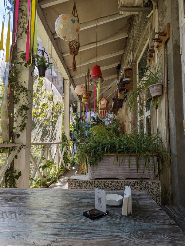 Всем привет, сегодня приятный нежаркий выходной в Батуми. Ходил по делам, погулял, немного пофоткал. В тени очень комфортно. Сильная жара спала после нескольких дней дождя.Нашел уютный ресторанчик, выглядит красиво, отзывы хорошие.Deliria